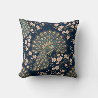 Almohada Decorativa de Tirar Pavo Real