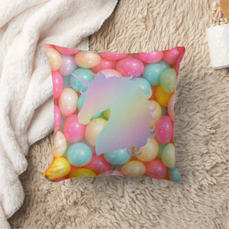 Almohada decorativa de unicornio pastel | Hogar ar