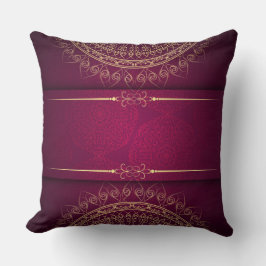 Almohada Decorativa de Vino Dorado de Lujo
