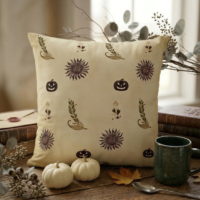 Almohada decorativa de Witchcore de Otoño Antiguo (Subido por el creador)