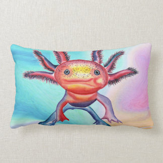 Almohada decorativa del Axolotl fresco