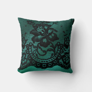 Almohada decorativa del cordón del verde de jade