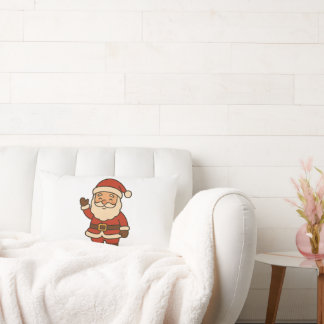 Almohada decorativa del divertido Santa Claus