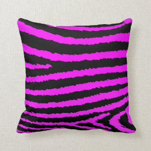 Almohada decorativa del estampado de zebra de las