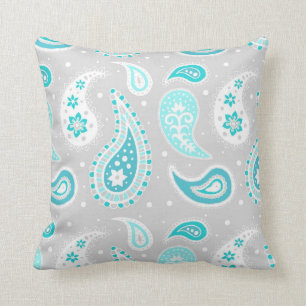 Almohada decorativa del modelo gris verde azulado