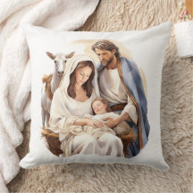 Almohada decorativa del nacimiento de Jesucristo