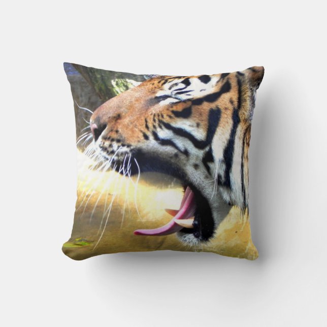 Almohada decorativa del tigre (Anverso)