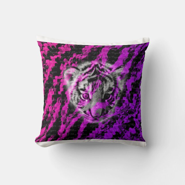 Almohada decorativa del tigre (Anverso)