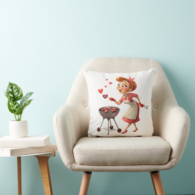 Almohada decorativa Día de San Valentín Corazones  (Silla)