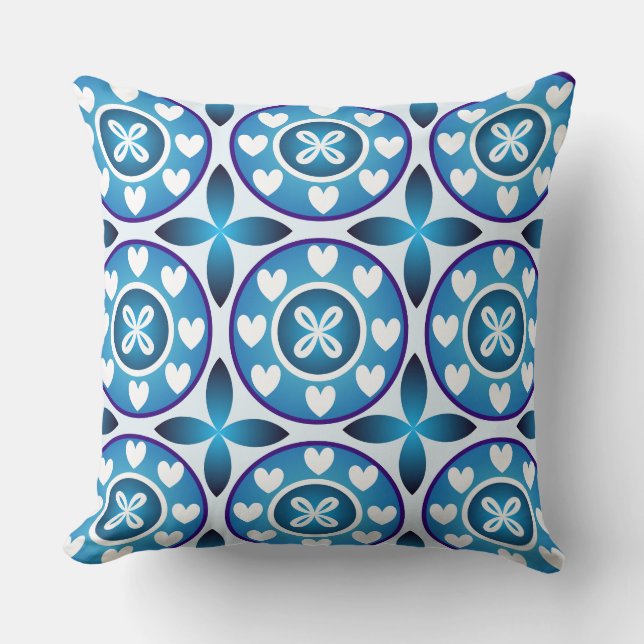Almohada decorativa diseño Heart Wheels (Anverso)
