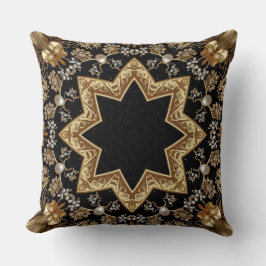 Almohada decorativa dorada