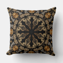Almohada decorativa dorada