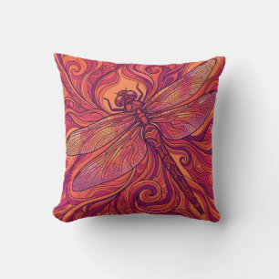 Almohada decorativa Dragonfly Wings Sunset
