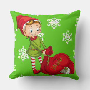 Almohada Decorativa Duende de Navidad Papá Noel
