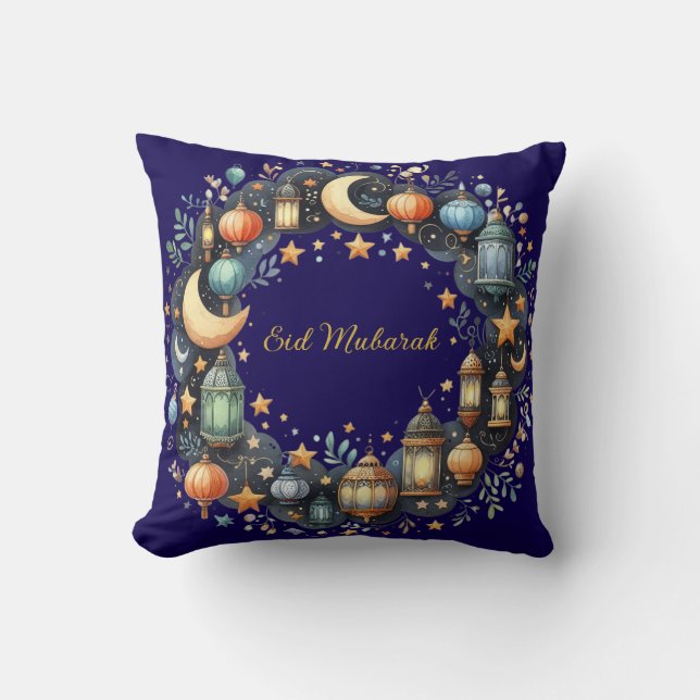 Almohada decorativa - Eid Mubarak Corona (Anverso)