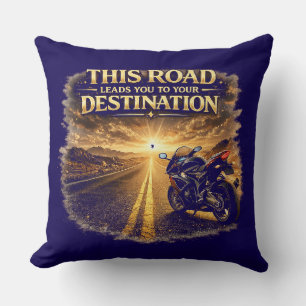 Almohada Decorativa 'El Camino Lleva a Tu Destino'
