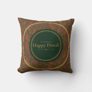 Almohada decorativa Emerald Paisley Diwali