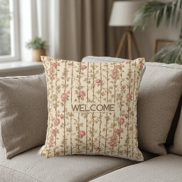 Almohada Decorativa Enrejado de Rosas Trepadoras W