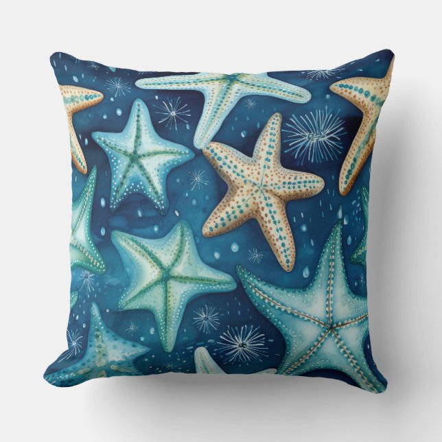 Almohada decorativa Escena de playa Estrella de ma (Anverso)