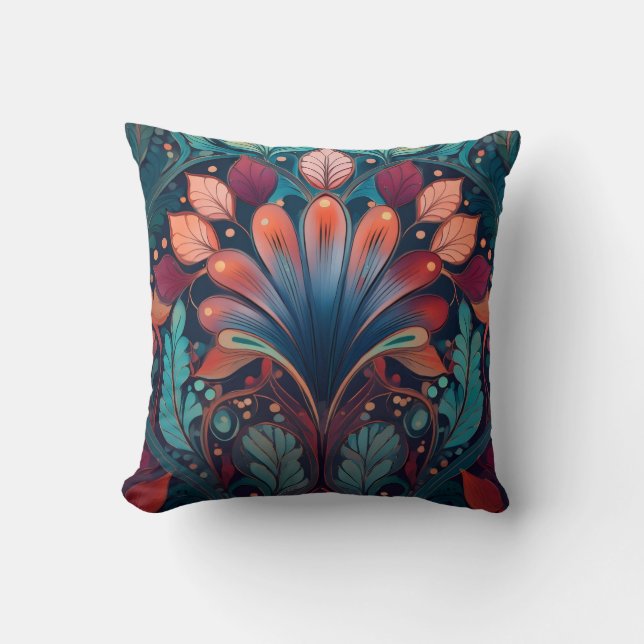 Almohada decorativa estilo Art nouveau (Anverso)