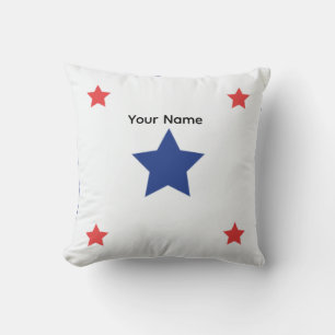 Almohada Decorativa Estrella y Círculo Geométrico 