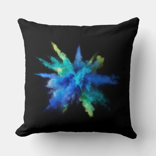 Almohada Decorativa Explosión de Polvo Abstracto A (Anverso)