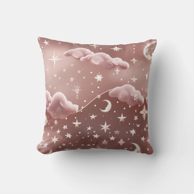 Almohada Decorativa - Fases Lunares Celestiales Ro (Anverso)