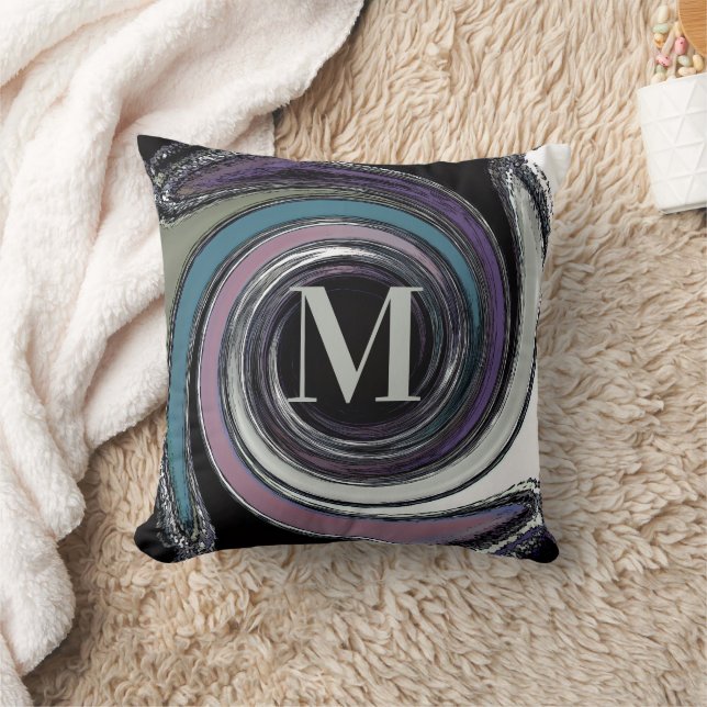 Almohada decorativa "Faux Shiny Spiral" (40 cm) (Manta)