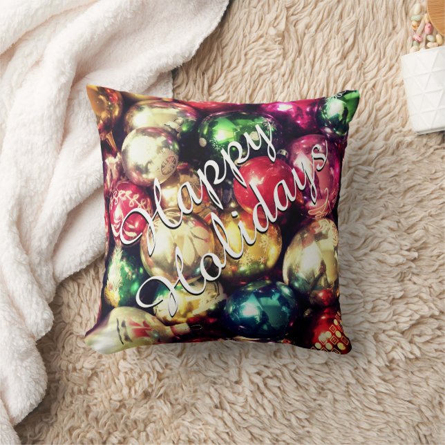 Almohada Decorativa "Felices Fiestas" (Manta)