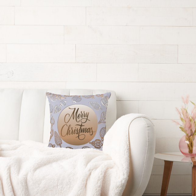 almohada decorativa Feliz Navidad con irrisorio (Sofá)