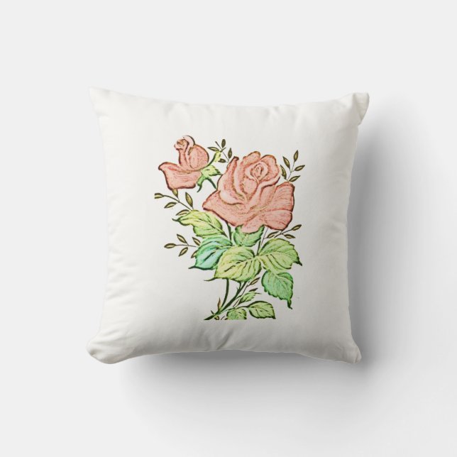 Almohada Decorativa Floral (Anverso)