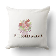 Almohada Decorativa Floral 'Bendita Mamá'