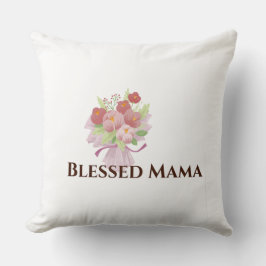 Almohada Decorativa Floral 'Bendita Mamá'