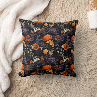 Almohada decorativa floral botánica de Halloween m