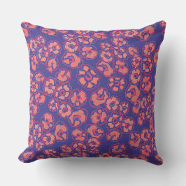 Almohada decorativa floral botánica de naranja vib