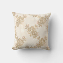Almohada decorativa floral de Azalea con Champagne