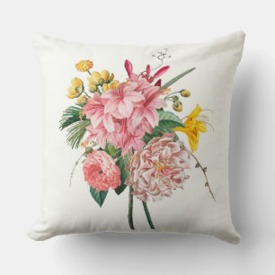 Almohada decorativa floral elegante chic de moda