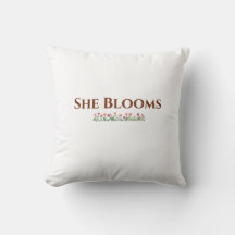 Almohada Decorativa Floral "Ella Florece"