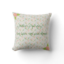 Almohada Decorativa Floral En El Jardín De Mamá