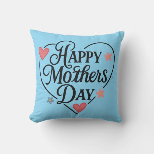 Almohada decorativa floral en forma de corazón par