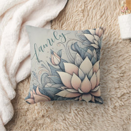 Almohada decorativa floral "Familia"