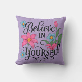 Almohada decorativa floral inspiradora (40,64 cm x