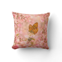Almohada decorativa floral Jardín de Mariposas Ros