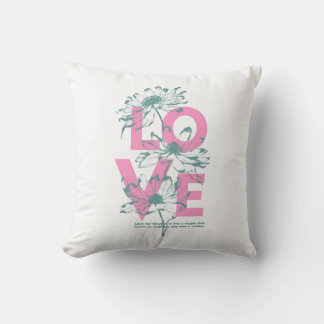 Almohada decorativa Floral LOVE