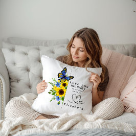 Almohada Decorativa Floral Personalizada 'Te Quier