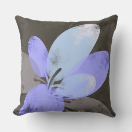 Almohada decorativa floral púrpura – Flor moderna 