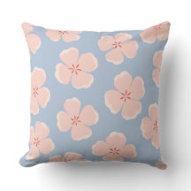 Almohada decorativa floral rosa