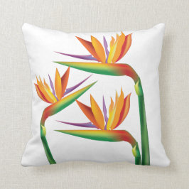Almohada decorativa floral tropical Ave del Paraís