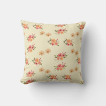 Almohada decorativa floral vintage 