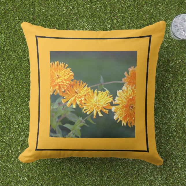 Almohada decorativa floral Zenia (Césped)